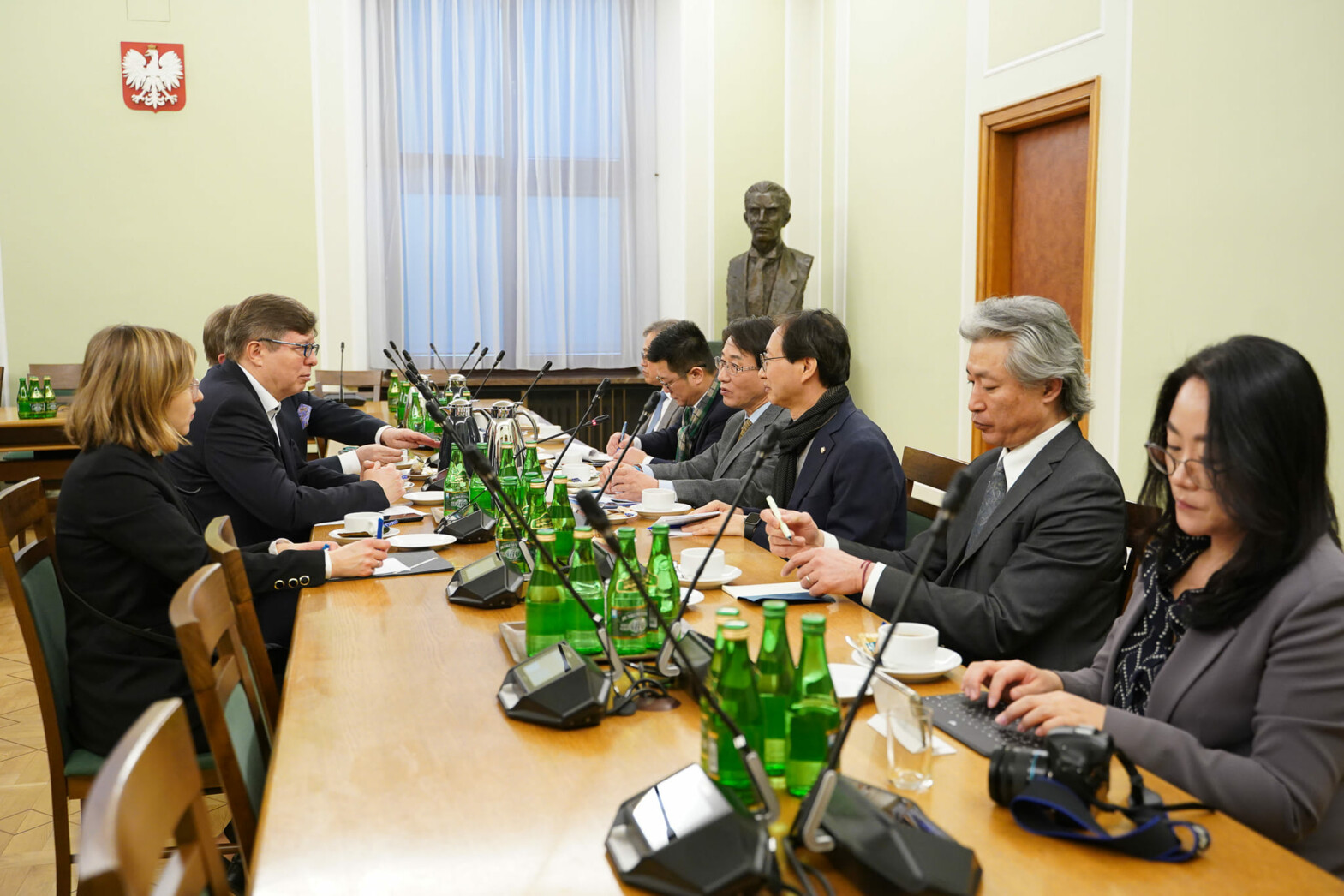 Poseł Tadeusz Aziewicz i Delegacja Koreańska